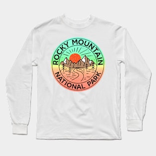 Rocky Mountain National Park Colorado Mountains Laptop Long Sleeve T-Shirt